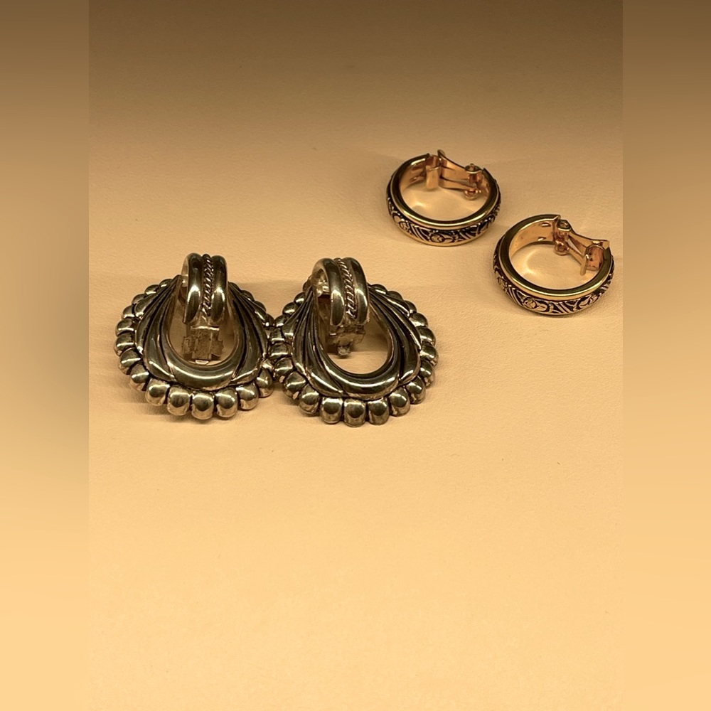 Vintage clip on earrings